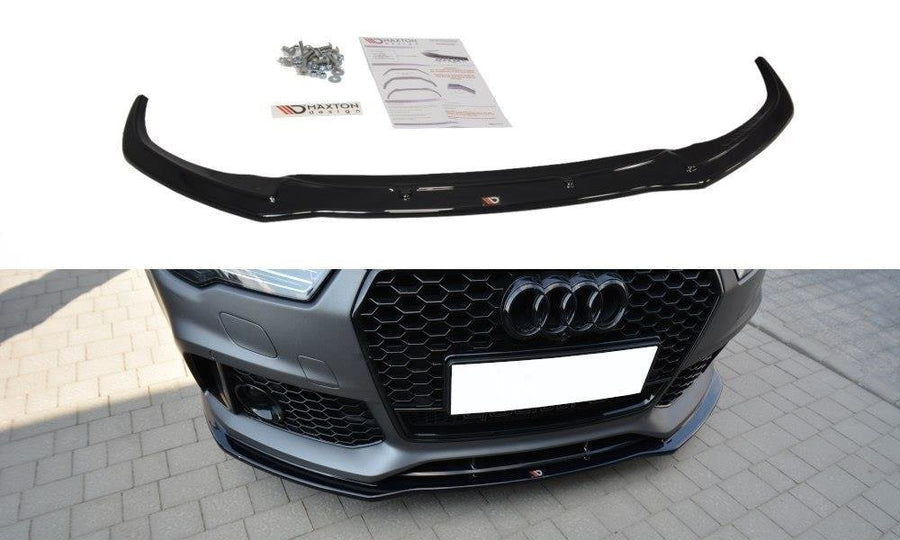 Maxton Design AU-RS7-1F-FD1T Front Splitter V.1 Audi RS7 C7 FL | ML Performance EU Car Parts