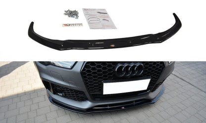 Maxton Design AU-RS7-1F-FD1T Front Splitter V.1 Audi RS7 C7 FL | ML Performance EU Car Parts