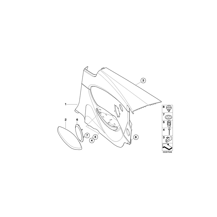Genuine BMW 51439150524 E63 E63 Lateral Trim Panel Leather Rear Right SCHWARZ (Inc. 630i, 645Ci & 650i) | ML Performance EU Car Parts