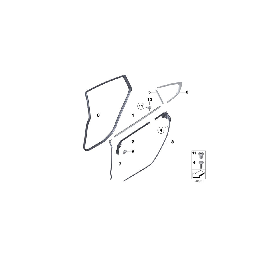 Genuine BMW 51357207996 F07 F07 Adjusting Screw (Inc. 530d 155kW, 535d & 550i) | ML Performance EU Car Parts