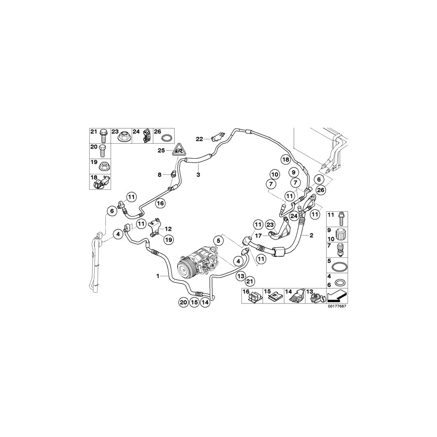 Genuine BMW 64509190456 E84 E90 E92 Holder (Inc. X3 35iX, X1 28i & X1 28iX) | ML Performance EU Car Parts