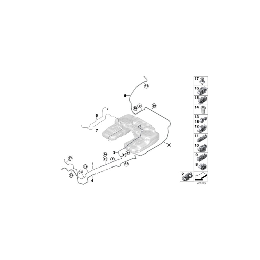 Genuine BMW 16127201616 F15 E72 Scavenge Air Line (Inc. X5 40eX & Hybrid X6) | ML Performance EU Car Parts