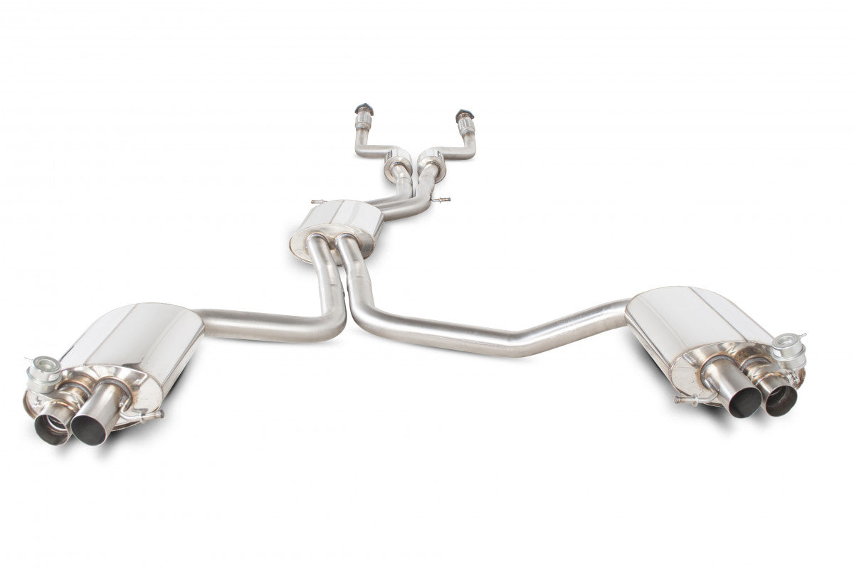 Scorpion SAU048SYS Audi RS4 B8 Resonated Cat-Back System Inc Active Exhaust Valve | ML Performance EU EU