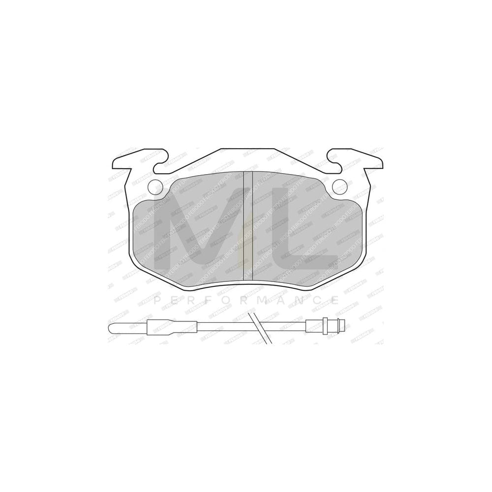 Ferodo Sl Fsl316 Brake Pad Set For Nissan Micra I Hatchback (K10) Not Prepared For Wear Indicator | ML Performance Car Parts