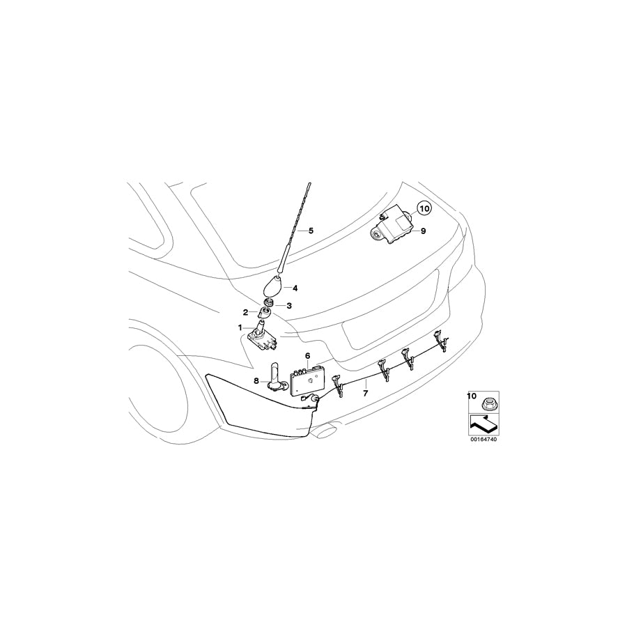 Genuine BMW 65206980078 E88 Antenna Amplifier Diversity (Inc. 118i, 135i & 128i) | ML Performance EU