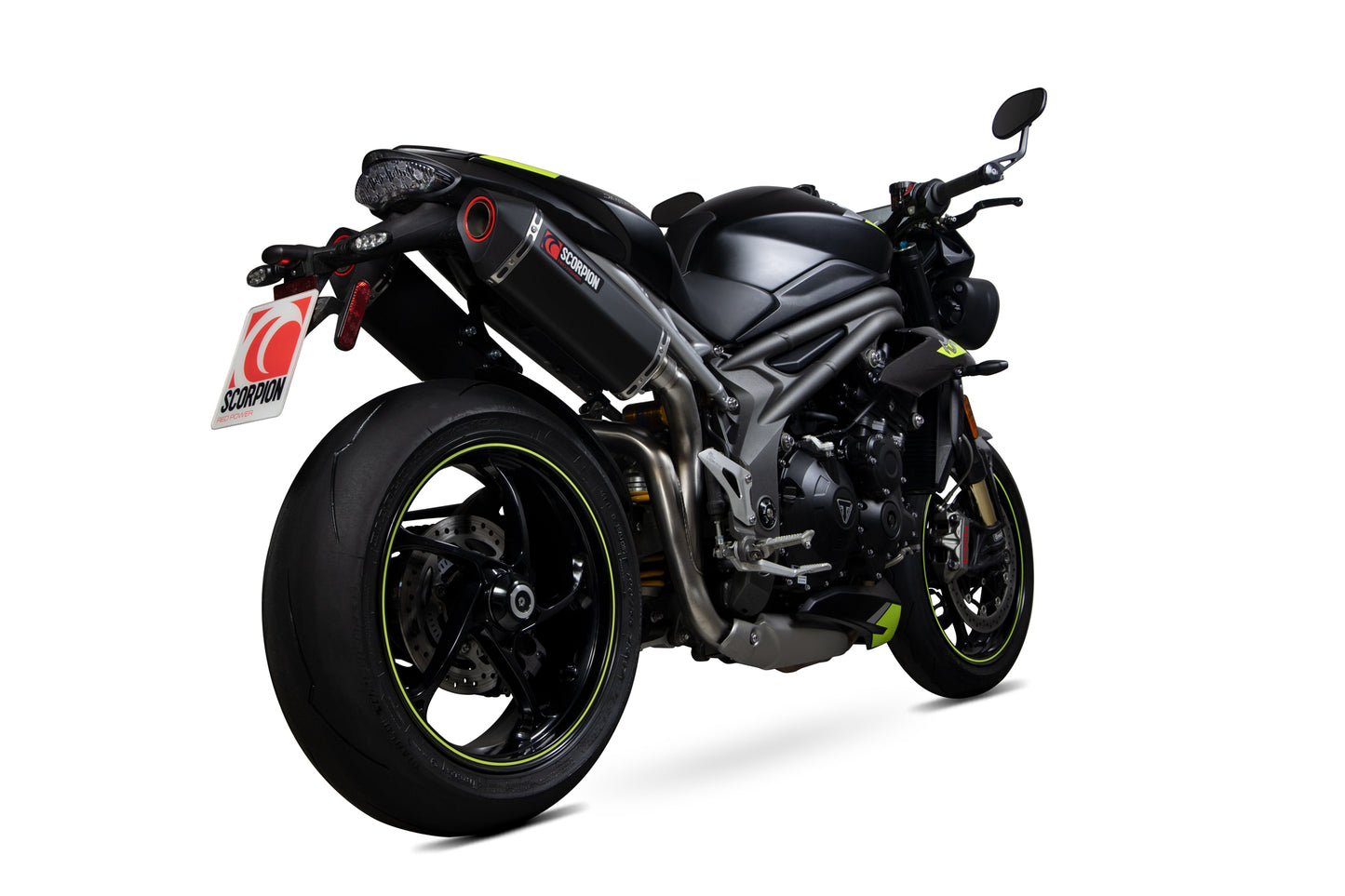 Scorpion RTR88BCER Triumph Speed Triple Serket Parallel Slip-On (Pair) - Black Ceramic Coated Sleeve | ML Performance EU EU