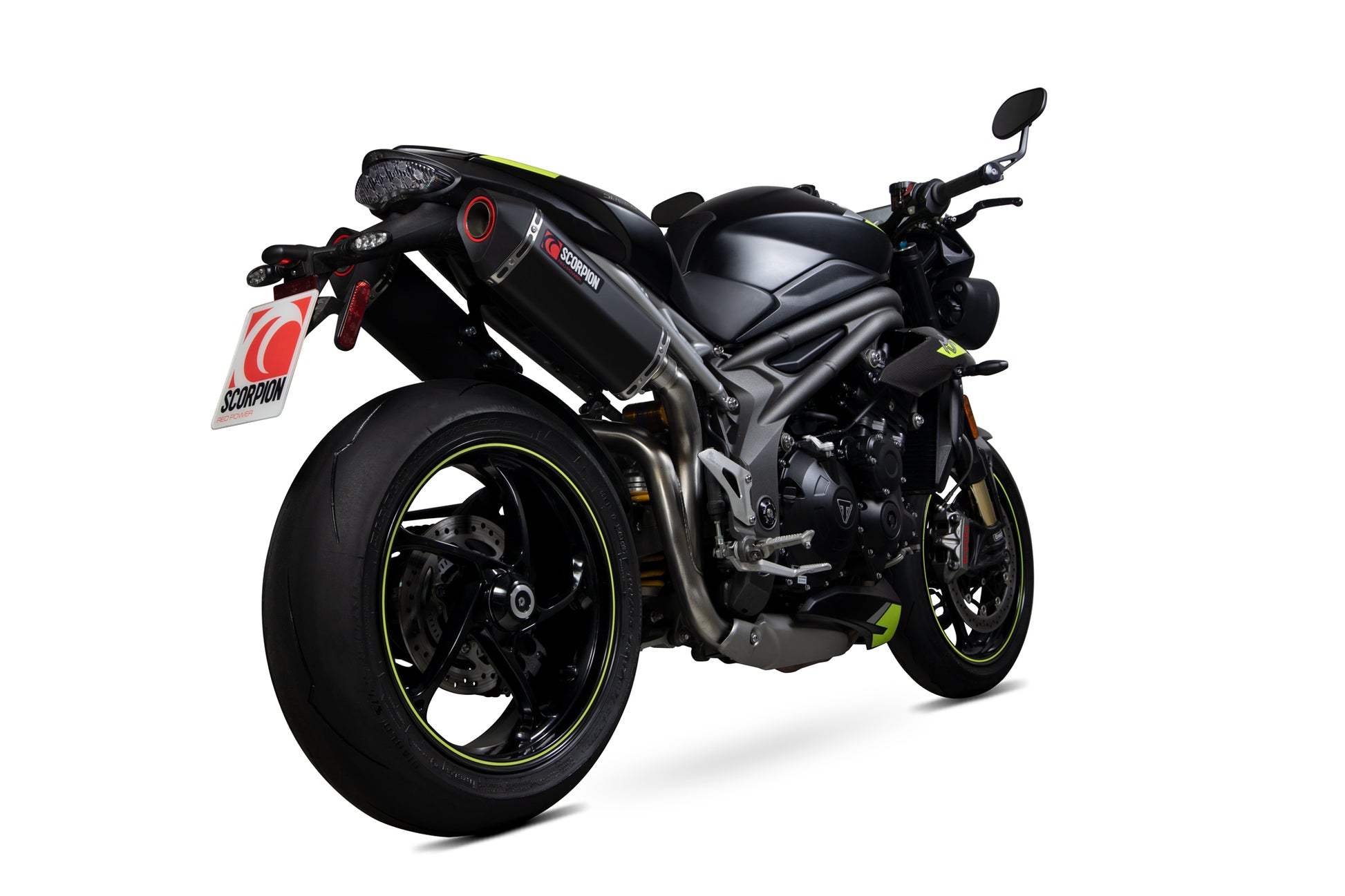 Scorpion RTR88BCER Triumph Speed Triple Serket Parallel Slip-On (Pair) - Black Ceramic Coated Sleeve | ML Performance EU EU
