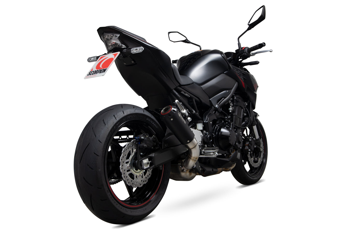 Scorpion PKA136BCER Kawasaki Z900 Red Power Slip-On - Black Ceramic Coated Sleeve | ML Performance EU EU