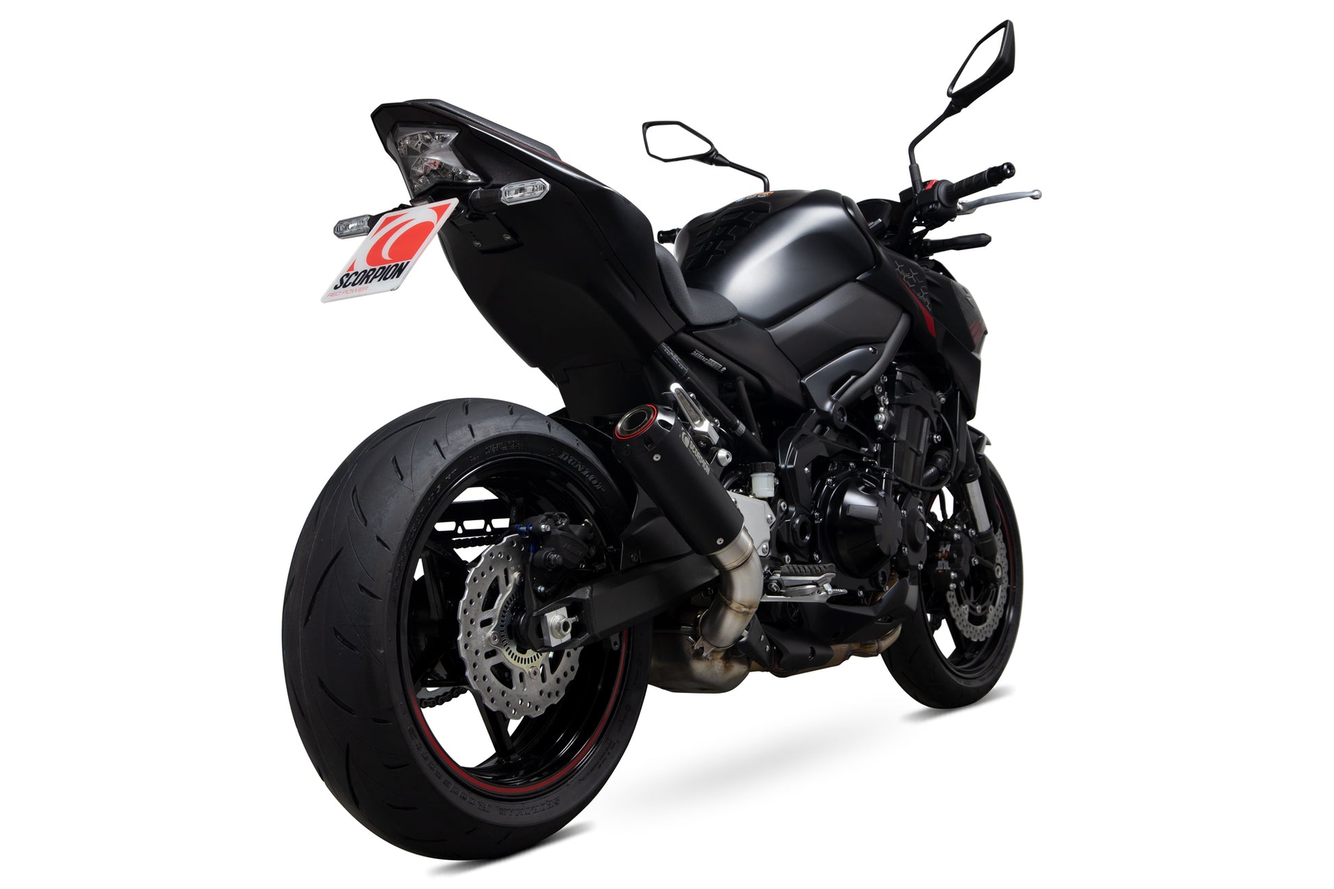 Scorpion PKA136BCER Kawasaki Z900 Red Power Slip-On - Black Ceramic Coated Sleeve | ML Performance EU EU