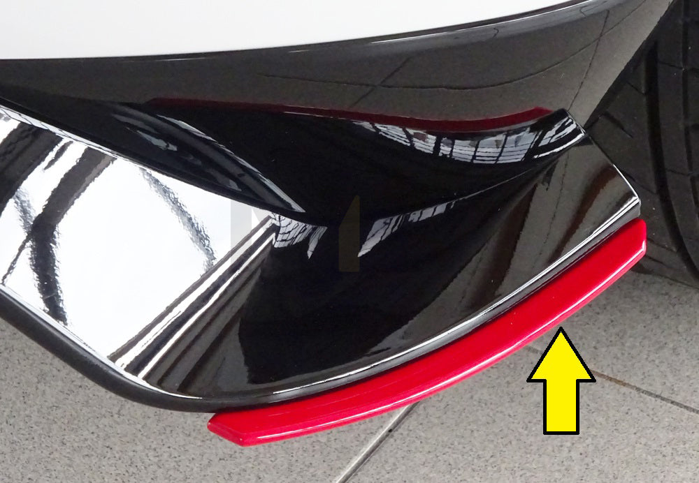 Rieger 00059519 VW Mk7 Golf GTI-TCR Rear Side Splitter 1 | ML Performance EU Car Parts
