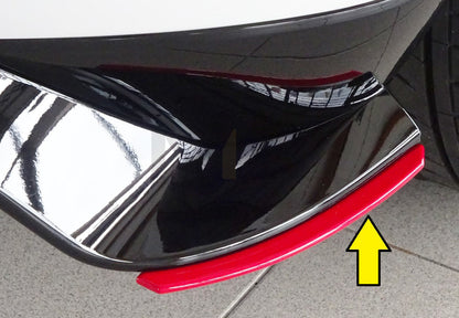 Rieger 00059519 VW Mk7 Golf GTI-TCR Rear Side Splitter 1 | ML Performance EU Car Parts