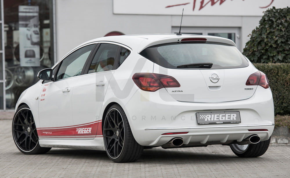 Rieger 00051324 Opel Astra J Rear Diffuser 3 | ML Performance EU Car Parts