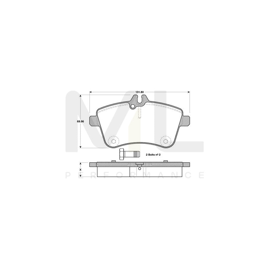 Bosch 0986Tb3130 Brake Pad Set | ML Performance Car Parts