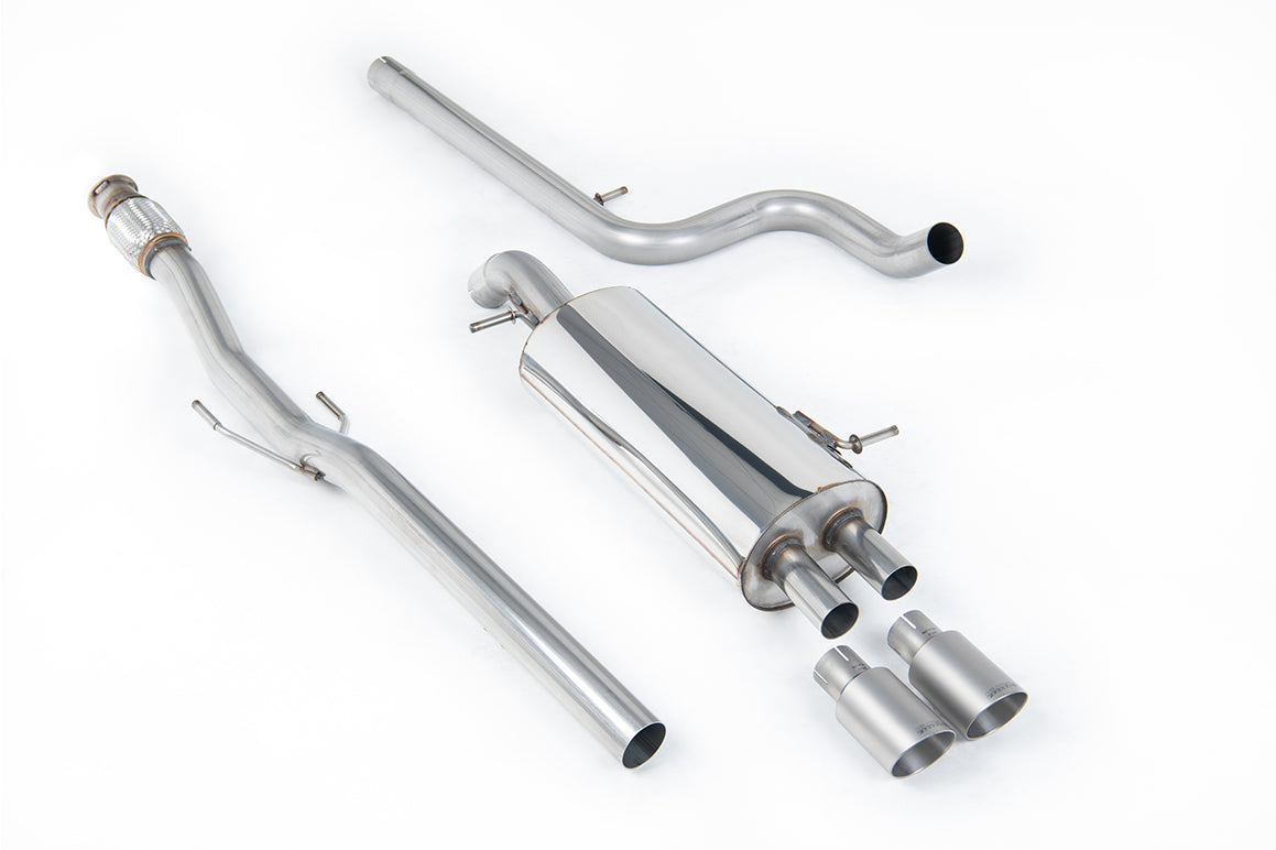 MillTek SSXCN106 Citroen DS3 Non-Resonated Cat-Back Exhaust with Titanium Tips