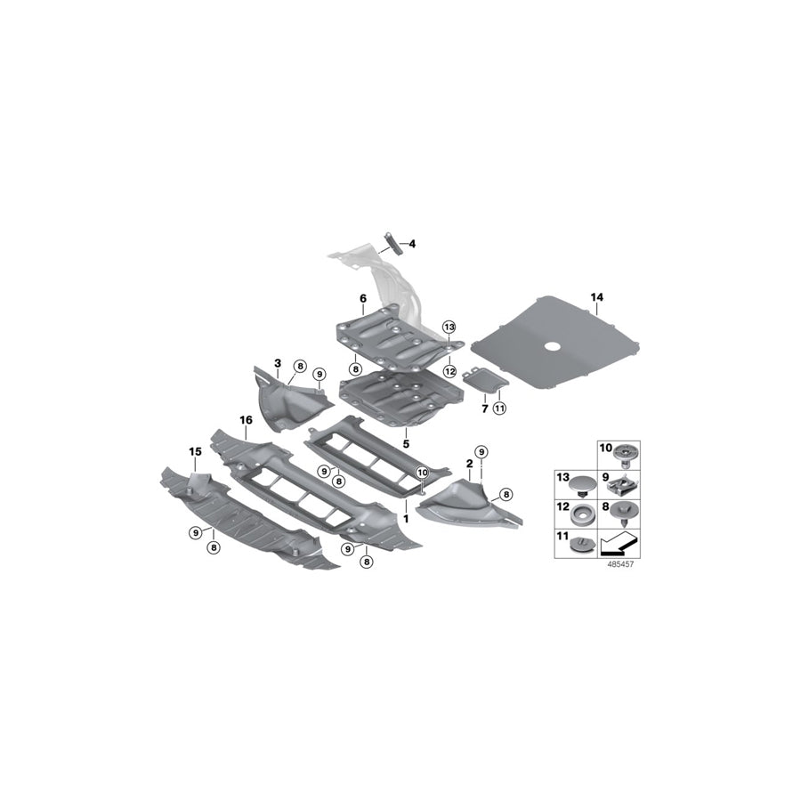 Genuine BMW 51758066101 F82 F82 Cover For Reinforcement Plate GTS (Inc. M4, M4 CS & M4 GTS) | ML Performance EU