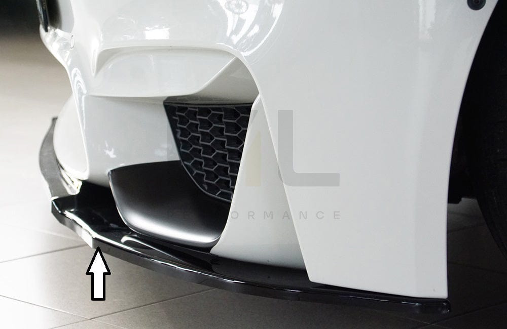 Rieger 00053420 BMW 4 Series F80 F82 F83 Front Splitter (M3 & M4) 8 | ML Performance EU Car Parts