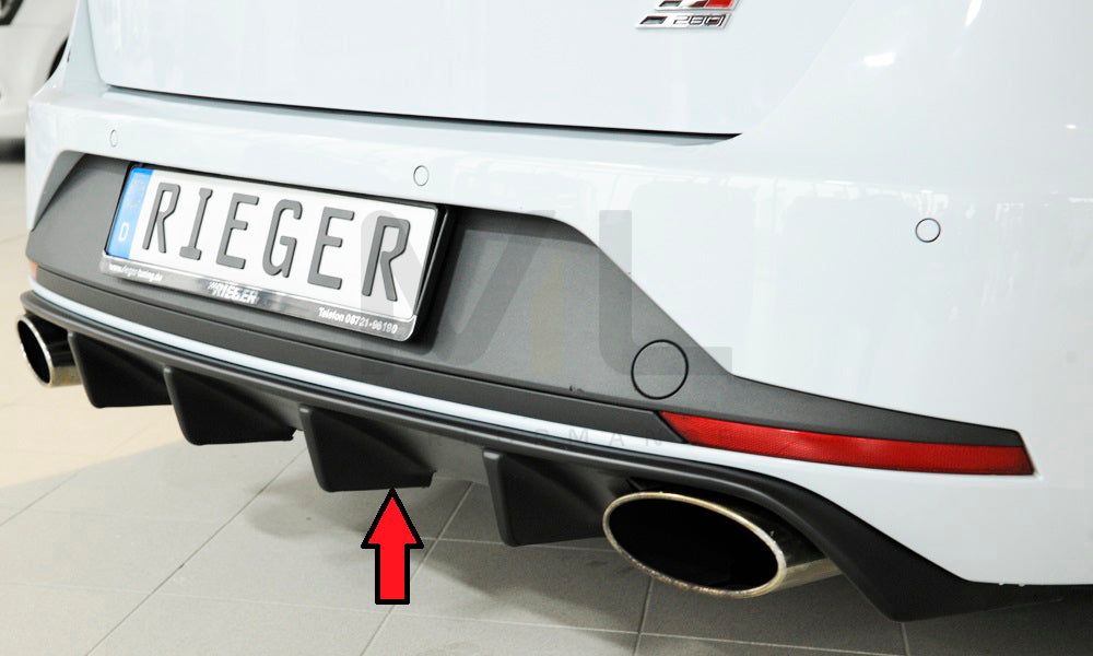 Rieger 00027024 SEAT 5F Leon Cupra Rear Diffuser 1 | ML Performance EU Car Parts