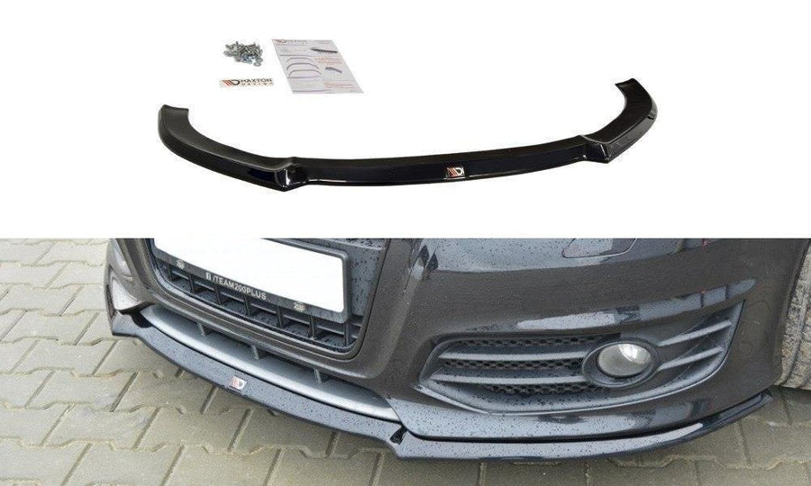 Maxton Design AU-S3-2F2-FD1T Front Splitter V.1 Audi S3 8P FL | ML Performance UK Car Parts