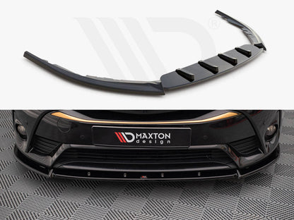 Maxton Design TO-AV-3F2-FD1T Front Splitter V.1 Toyota Avensis MK3.5 (2015-2018) | ML Performance UK Car Parts