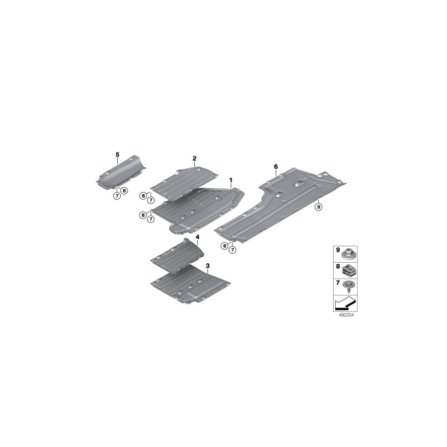 Genuine BMW 51757374686 G14 G15 Underbody Panelling, Side On Right (Inc. M850iX, 840i & 840iX) | ML Performance EU