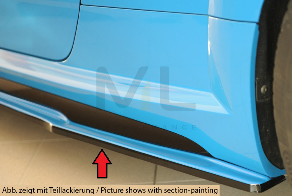 Rieger 00055186 Audi 8J-FV 8S Side Skirt Splitter (TT, TTS & TTRS) 1 | ML Performance EU Car Parts
