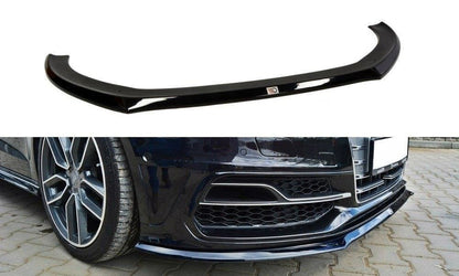 Maxton Design AU-S3-3-FD2T Front Splitter Audi S3 8V / A3 S-Line 8V Hatchback / Sportback | ML Performance UK Car Parts