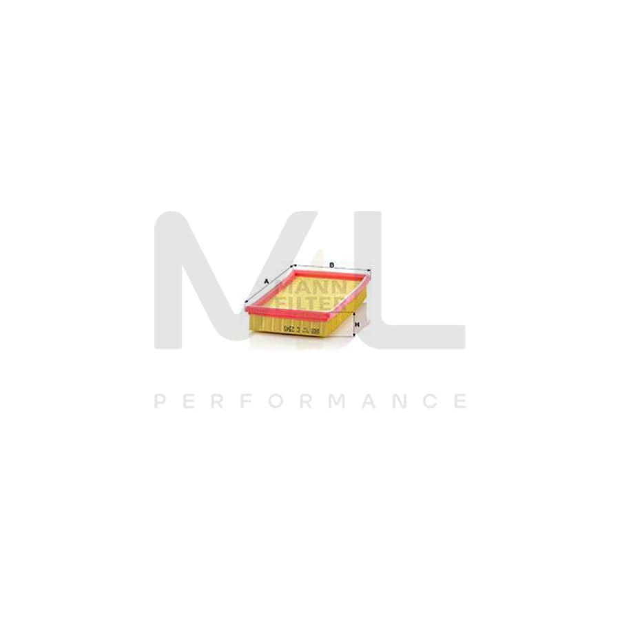 MANN-FILTER C 2345 Air Filter Filter Insert | ML Performance Car Parts