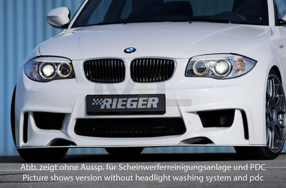 Rieger 00035041 BMW 1 Series E81 E82 E87 E88 Front Bumper 1 | ML Performance EU Car Parts