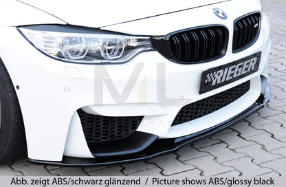 Rieger 00053420 BMW 4 Series F80 F82 F83 Front Splitter (M3 & M4) 2 | ML Performance EU Car Parts