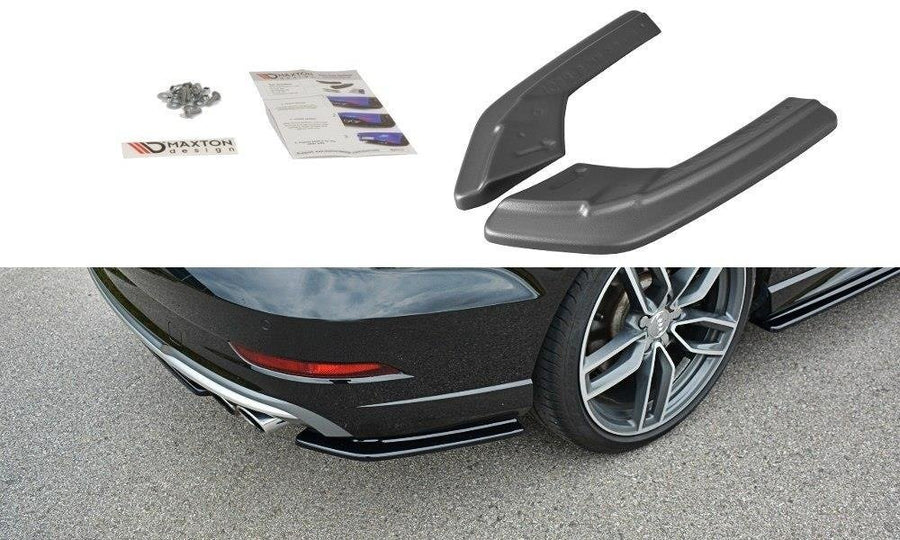 Maxton Design AU-S3-3F-S-RSD1T Rear Side Splitters Audi S3 / A3 S-Line 8V FL Sedan | ML Performance UK Car Parts
