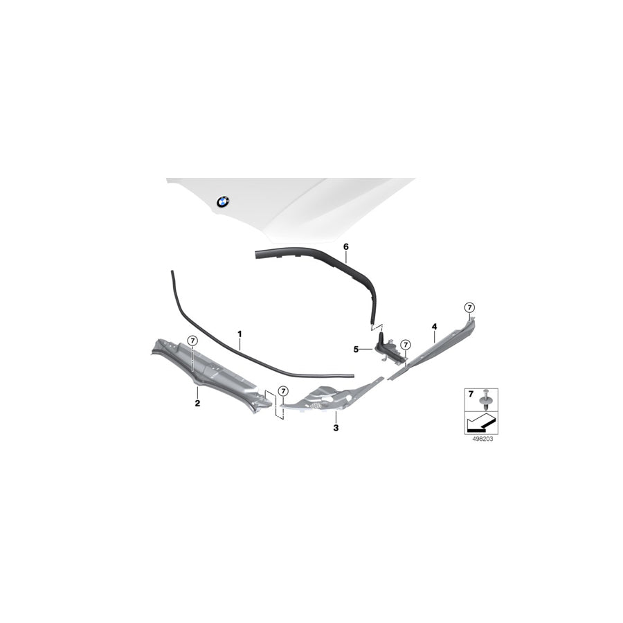 Genuine BMW 51767419386 G20 G21 Sealing Side Panel Right (Inc. 320i, 318d & M340iX) | ML Performance EU