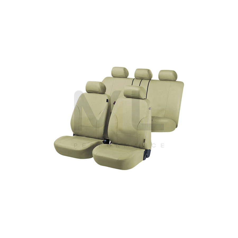 WALSER Sussex 11957 Car seat cover Green, Polyester, PU (Polyurethane), PVC, Synthetic leather, Front and Rear | ML Performance Car Parts