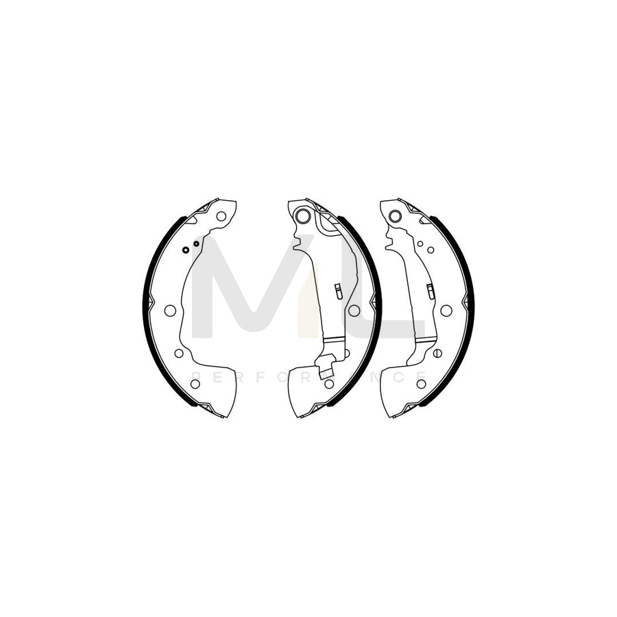 BOSCH 0 986 487 963 Brake Shoe Set for NISSAN Micra V Hatchback (K14) | ML Performance Car Parts