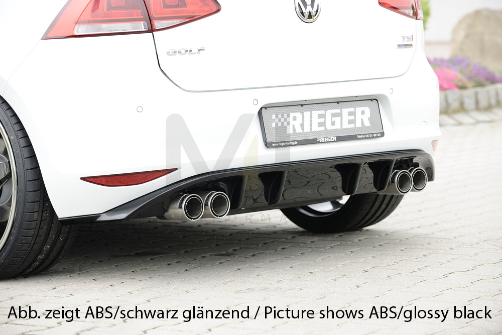 Rieger 00059558 VW Mk7 Golf Rear Diffuser (GTI Clubsport & GTI) 1 | ML Performance EU Car Parts