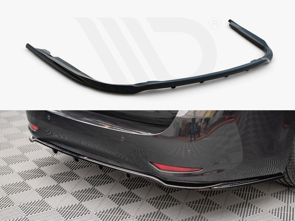 Maxton Design TO-AV-3F2-RD1T+RD2T Central Rear Splitter (vertical Bars) Toyota Avensis MK3.5 (2015-2018) | ML Performance UK Car Parts