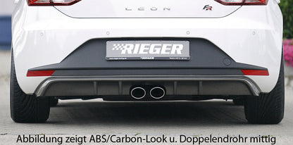 Rieger 00088032 Seat 5F Leon Rear Diffuser 4 |ML Performance EU Car Parts