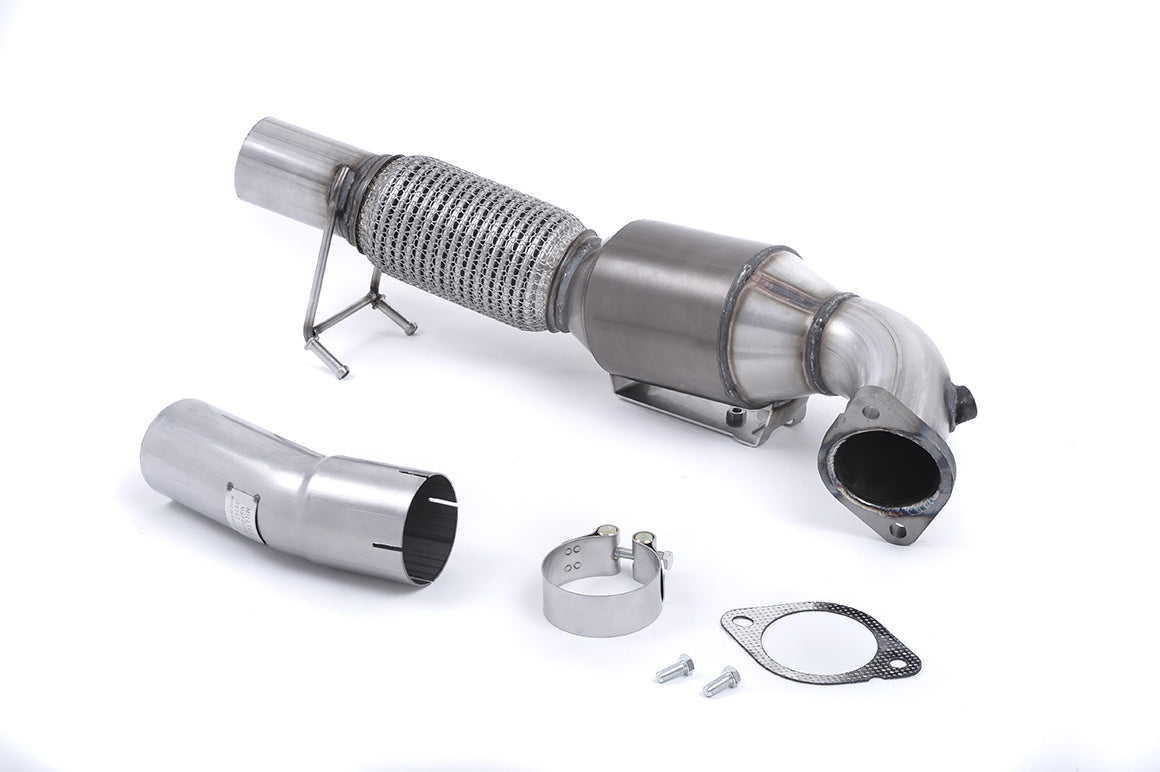 MillTek SSXFD192 Ford Focus Large Bore Downpipe with 200 Cell High Flow Cat