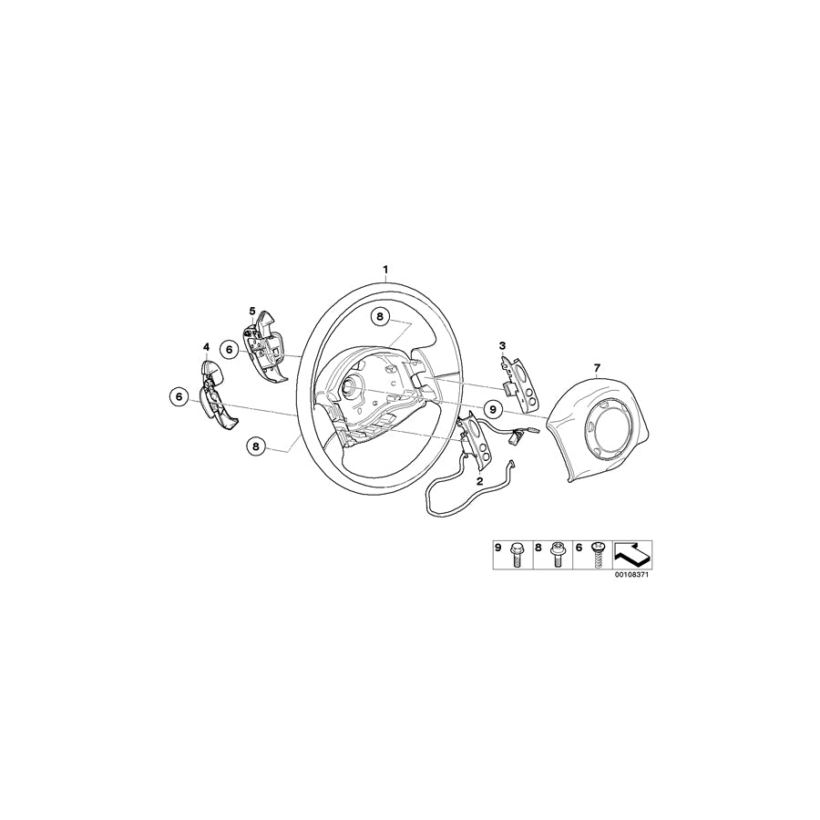 Genuine BMW 61316929369 Cabrio R50 R53 Rocker-Type Shift Lever, Left (Inc. One 1.6i, Cooper S & Cooper) | ML Performance EU Car Parts