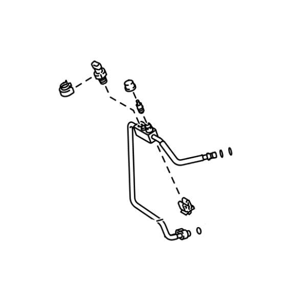 Genuine Lexus 88706-3A600 GS Phase 4 High Pressure Air Con Pipe A