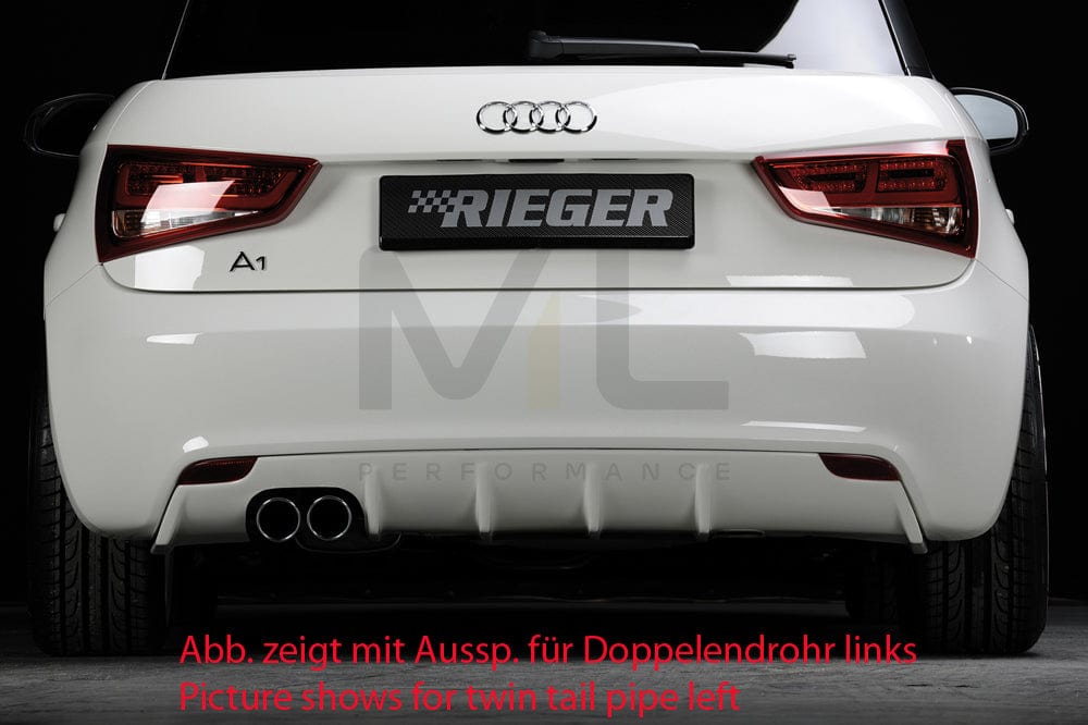Rieger 00044106 Audi 8X A1 Rear Diffuser 1 | ML Performance EU Car Parts