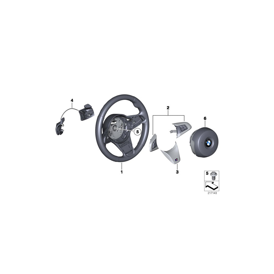 Genuine BMW 32307842927 E89 M Sprt St. Wheel, Leather, Shift Paddles (Inc. Z4 23i, Z4 28i & Z4 20i) | ML Performance EU