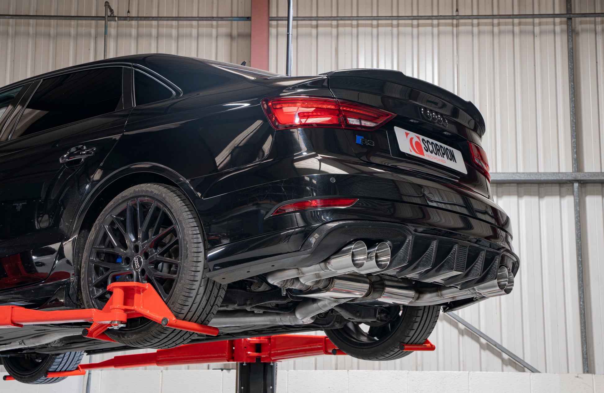 Scorpion SAU096 Audi S3 8V Resonated Cat/Gpf-Back System & Electronic Valves | ML Performance EU EU