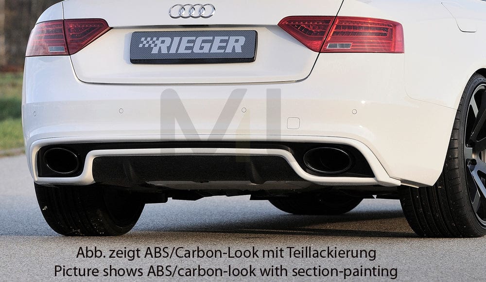 Rieger 00055470 Audi B8 B81 Rear Diffuser (A5 & S5) 4 | ML Performance EU Car Parts