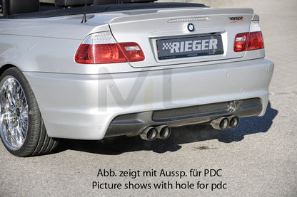 Rieger 00050248 BMW 3 Series E46 Rear Bumper 4 | ML Performance EU Car Parts