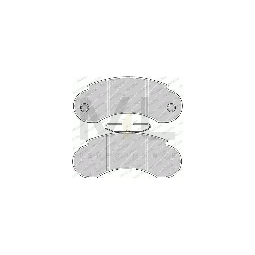 Ferodo Fqt867 Brake Pad Set Front Axle, Incl. Wear Warning Contact | ML Performance Car Parts