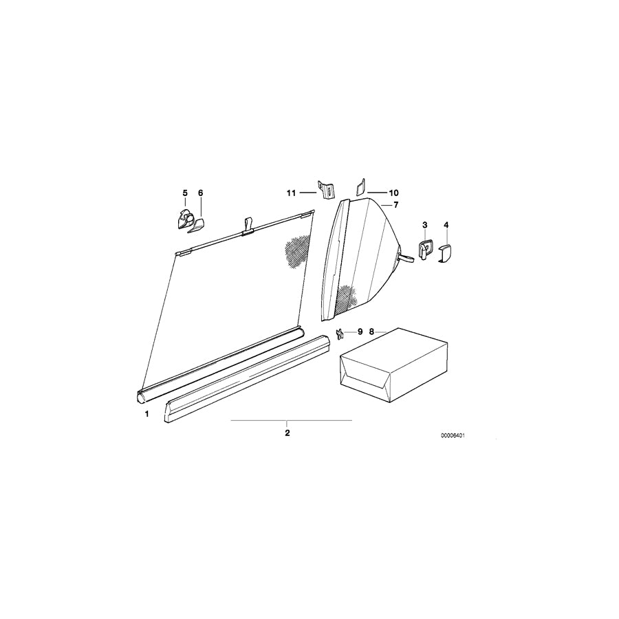 Genuine BMW 51161978156 E34 Support Right (Inc. 525tds, M5 3.6 & 535i) | ML Performance EU Car Parts