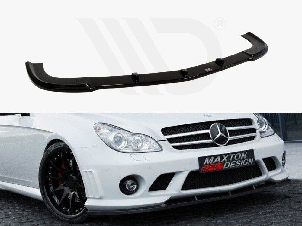 Maxton Design ME-CLS-219-AMG204-FD1T Front Splitter Mercedes CLS C219 | ML Performance UK Car Parts