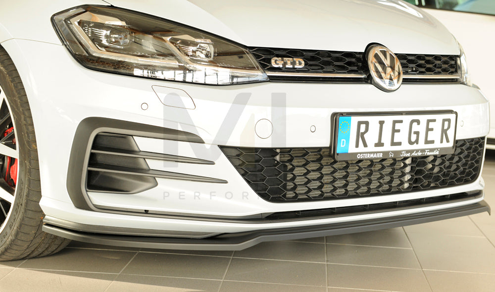 Rieger 00059580 VW Mk7 Golf Front Splitter (GTI, GTD & GTE) 5 | ML Performance EU Car Parts