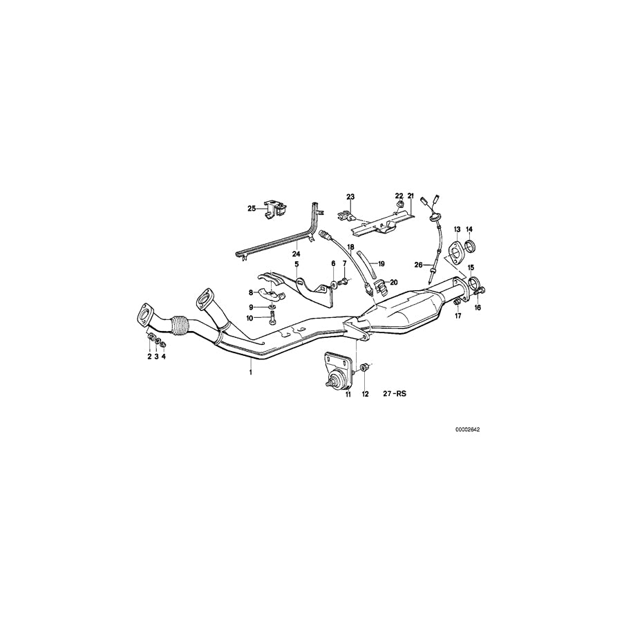 Genuine BMW 11781714873 E24 E32 Oxygen Sensor L=1600MM (Inc. 735i, 635CSi & 730i) | ML Performance EU Car Parts