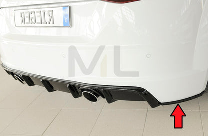 Rieger 00055178 Audi 8J-FV 8S Rear Side Splitter (TT & TTS) 7 | ML Performance EU Car Parts